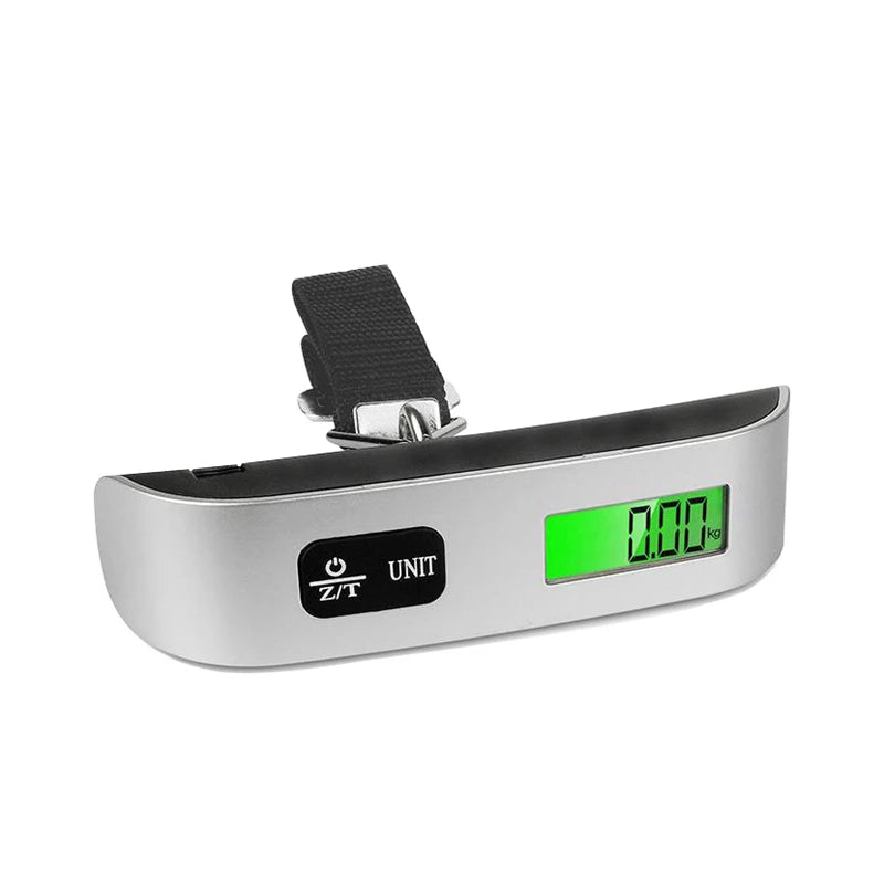Portable 50kg LCD Digital Hanging Luggage Scale | Travel Suitcase Weight Checker
