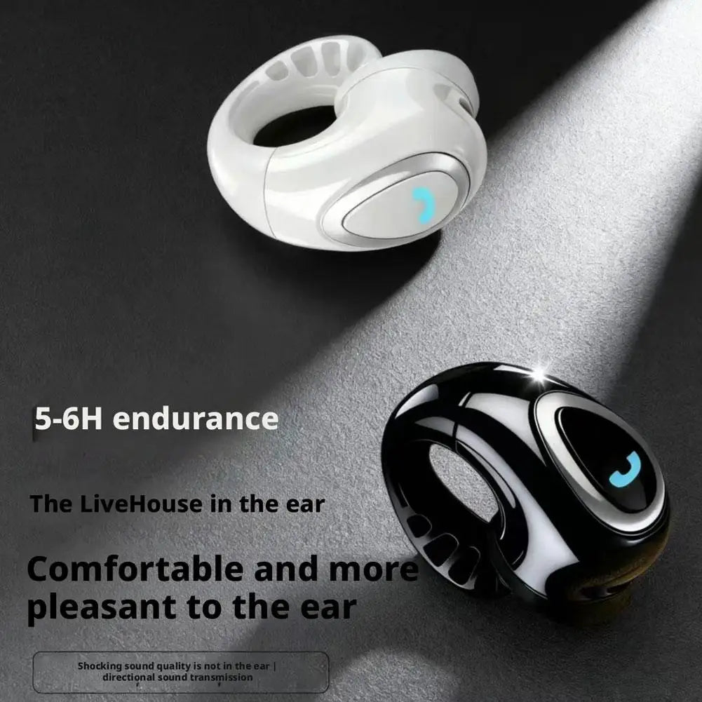 Open-Ear Bluetooth Clip-On Earbuds – Wireless Comfort Fit