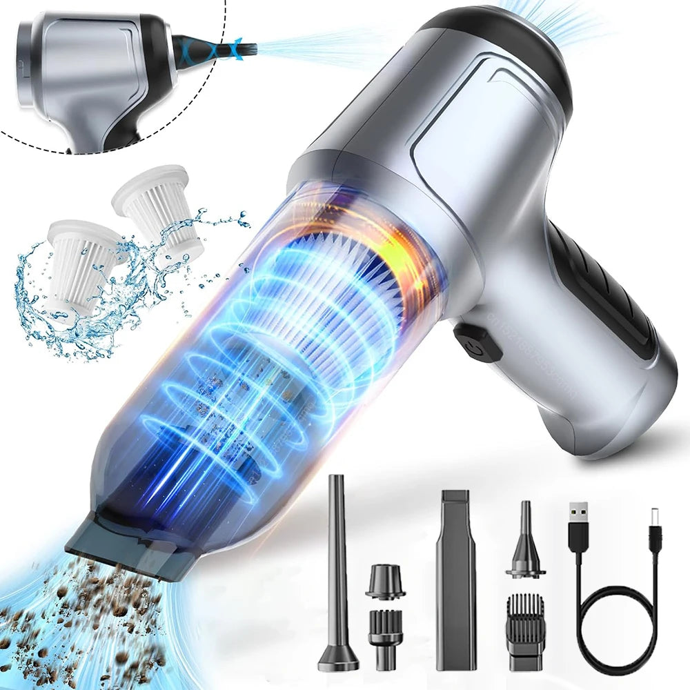 95000PA Wireless Car Vacuum Cleaner – Portable Powerful Handheld Cleaner