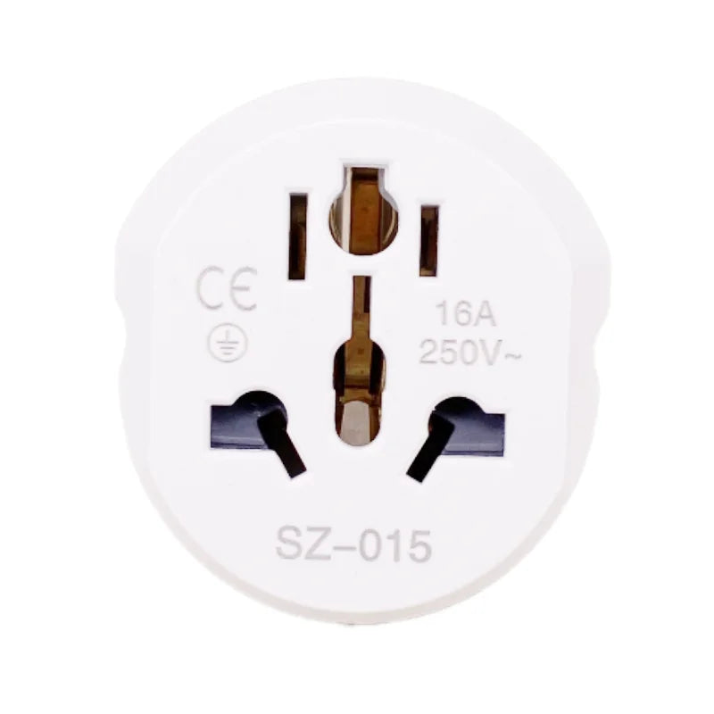Universal EU Plug Travel Adapter | UK/US/AU to Europe Converter | 16A Power Adapter