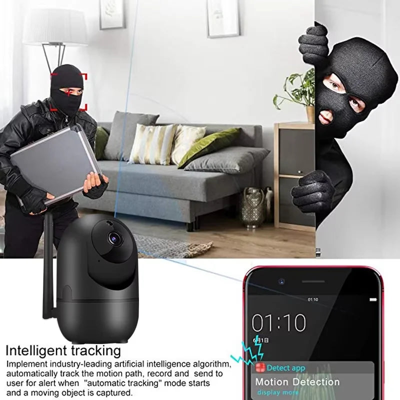 Smart WiFi Security Camera 1620P HD Night Vision & Motion Detection