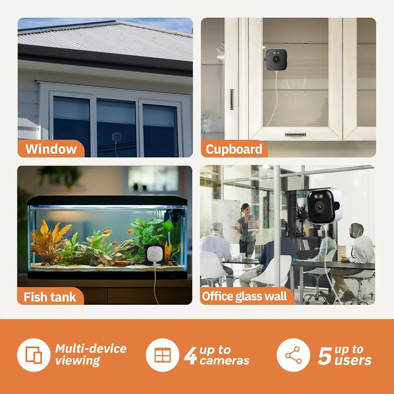 Mini WiFi Security Camera 1080P HD Night Vision Smart Home Monitor