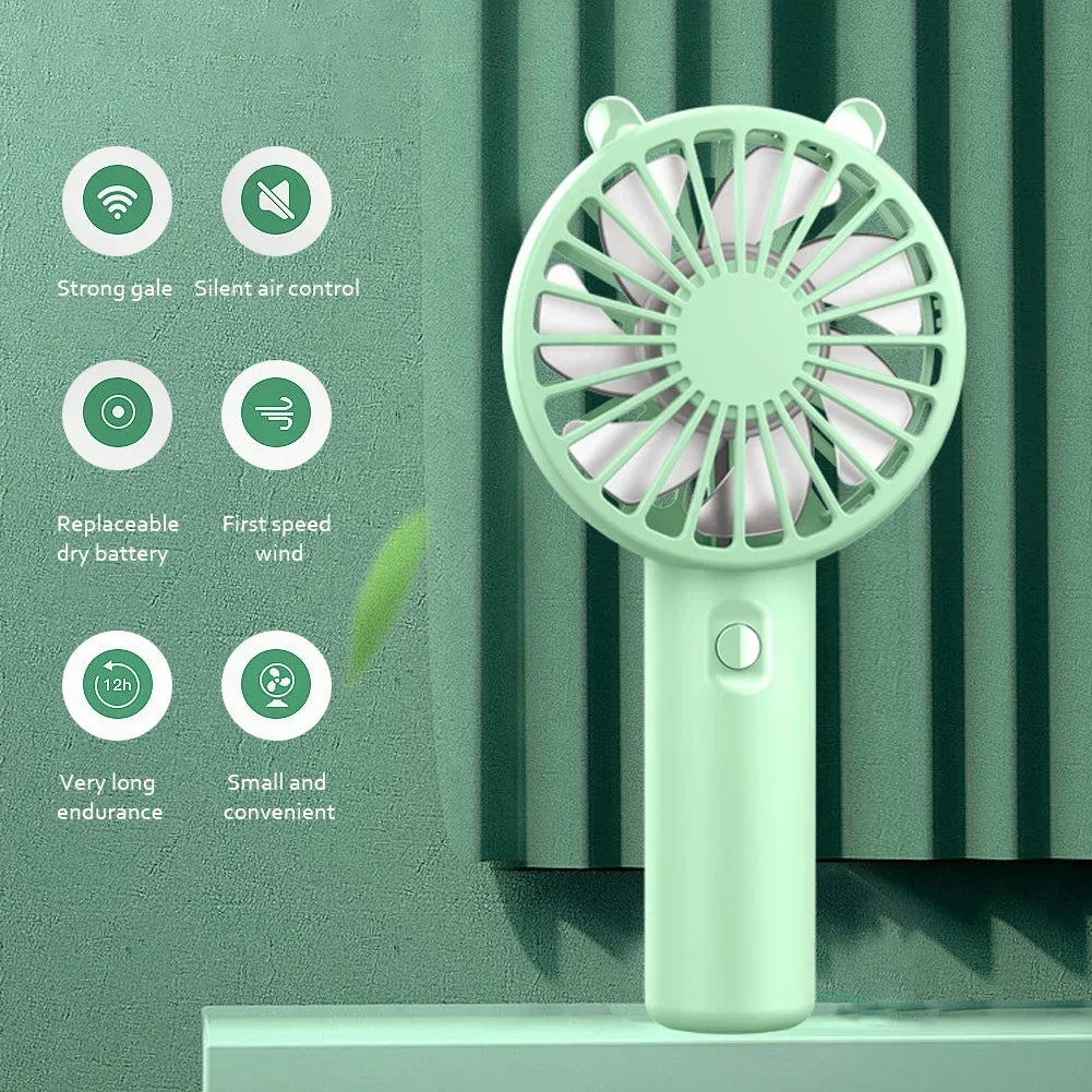 Mini Portable Handheld Fan - USB Rechargeable
