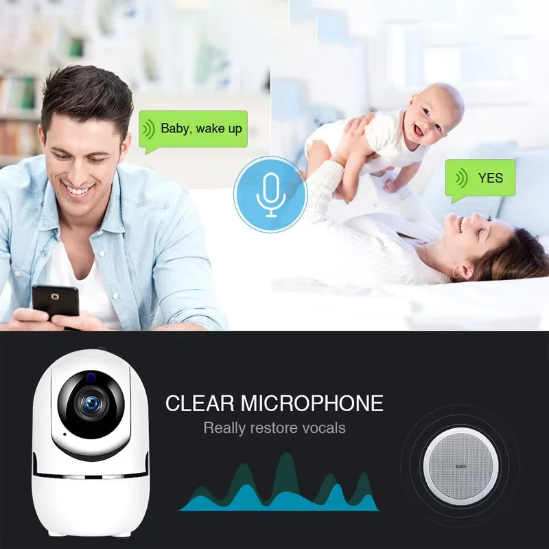 Smart WiFi Security Camera 1620P HD Night Vision & Motion Detection