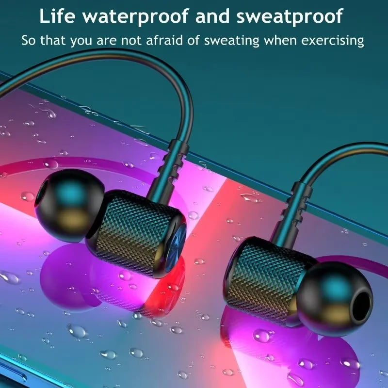 9D Bluetooth Neckband Earphones – Wireless Sports Headset