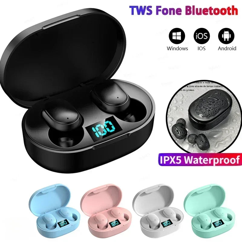 E6S TWS Wireless Earbuds – Bluetooth 5.0 Headphones with Charging Case.