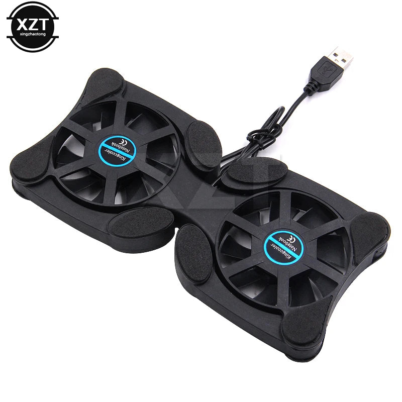 Portable Laptop Cooling Pad with USB Fan – Foldable Adjustable Stand