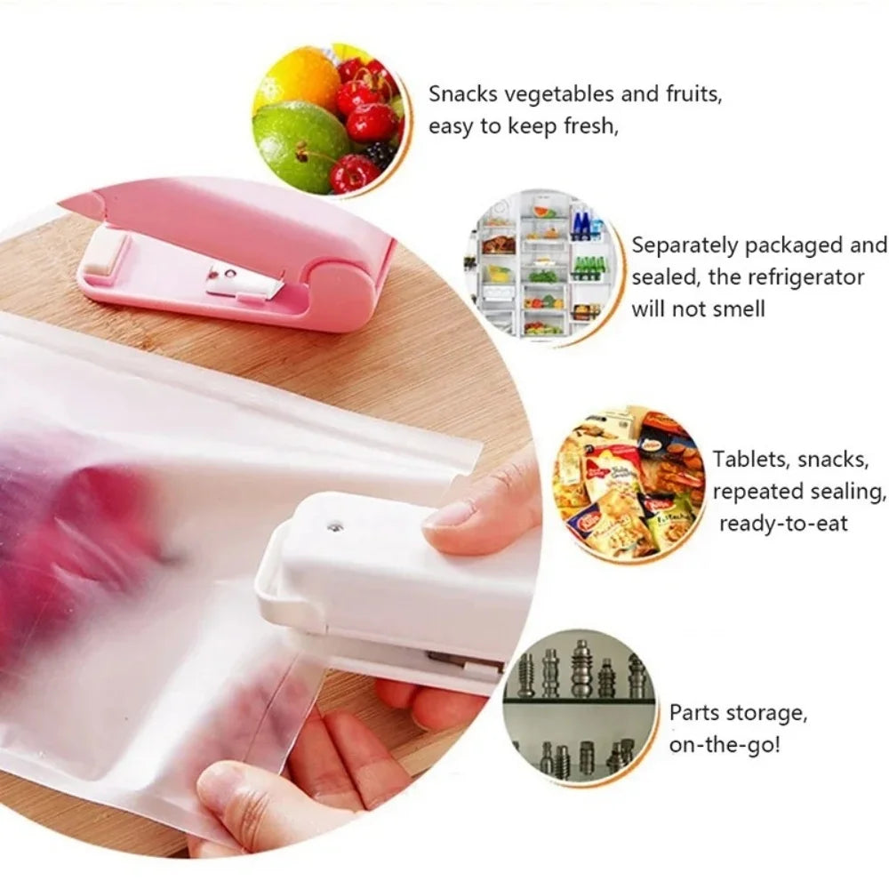 Mini Portable Heat Bag Sealer | USB Rechargeable Food Bag Sealing Machine