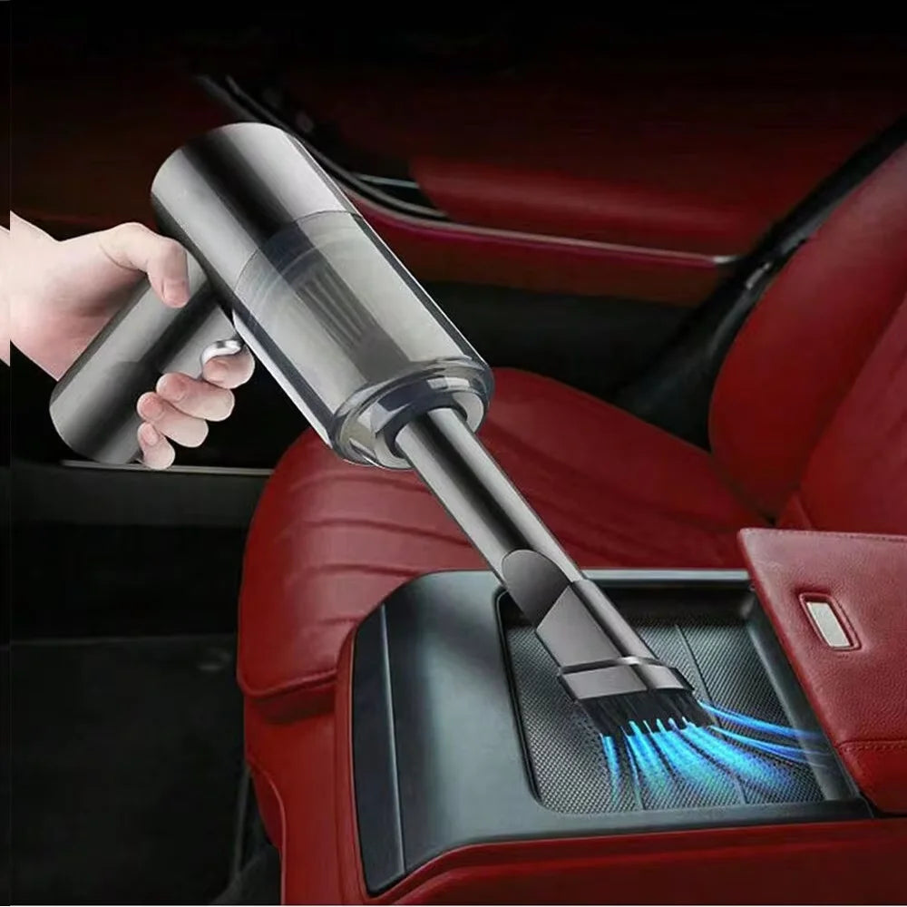 Portable Cordless Car Vacuum Cleaner – Powerful Suction & Air Blower