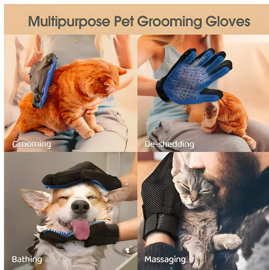 Pet Gromming Glove for Dogs & cats