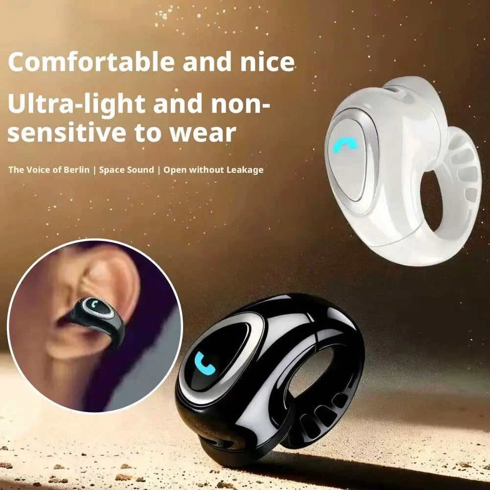 Open-Ear Bluetooth Clip-On Earbuds – Wireless Comfort Fit