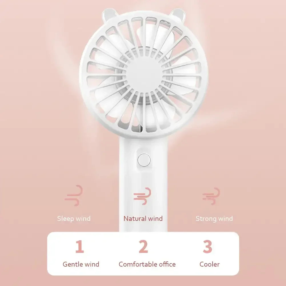 Mini Portable Handheld Fan - USB Rechargeable