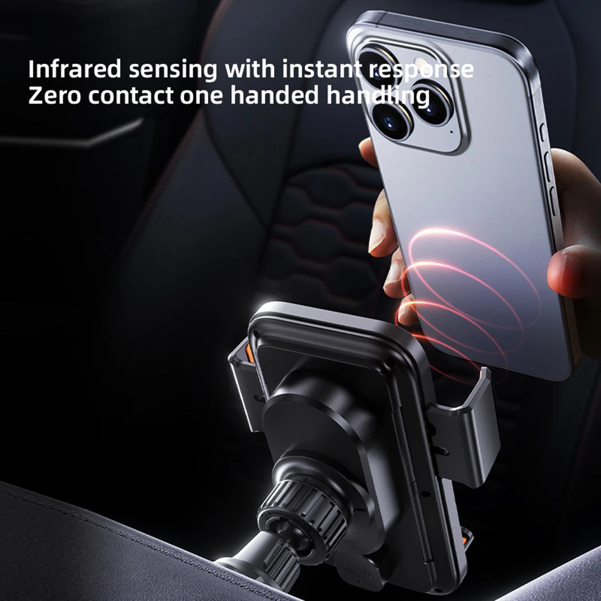 15W Wireless Car Phone Holder Charger – Auto Sensing Fast Charging Mount