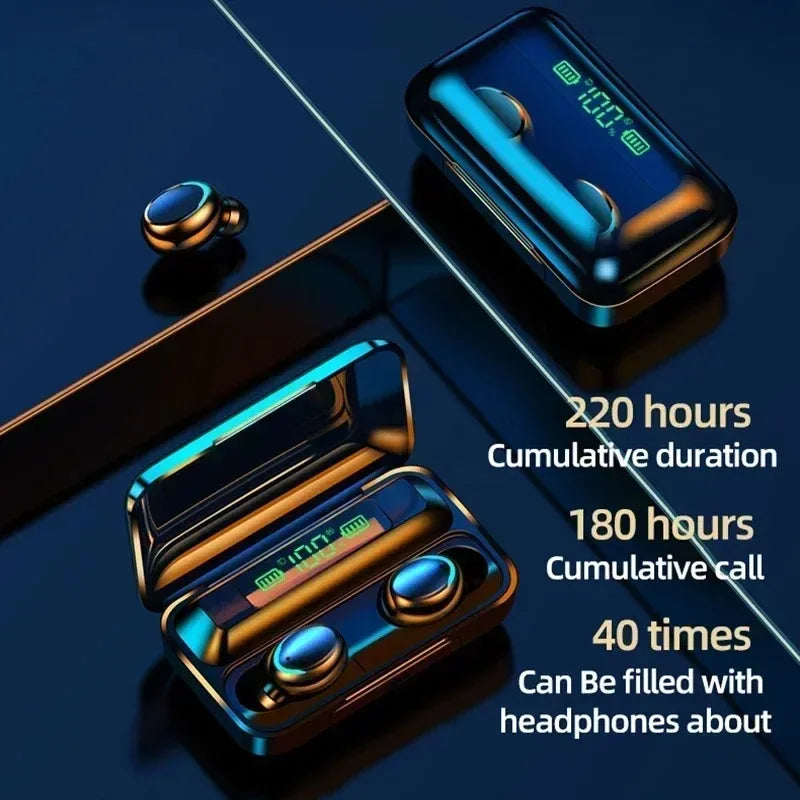 TWS F9-5 Wireless Bluetooth Earbuds – HiFi Stereo & Noise Cancelling