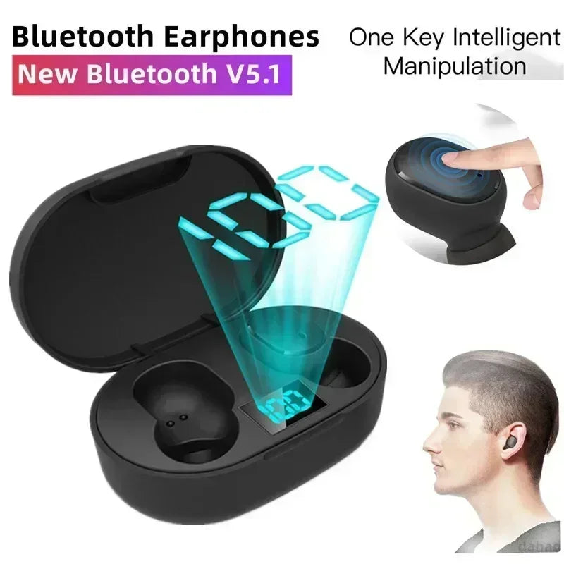 E6S TWS Wireless Earbuds – Bluetooth 5.0 Headphones with Charging Case.