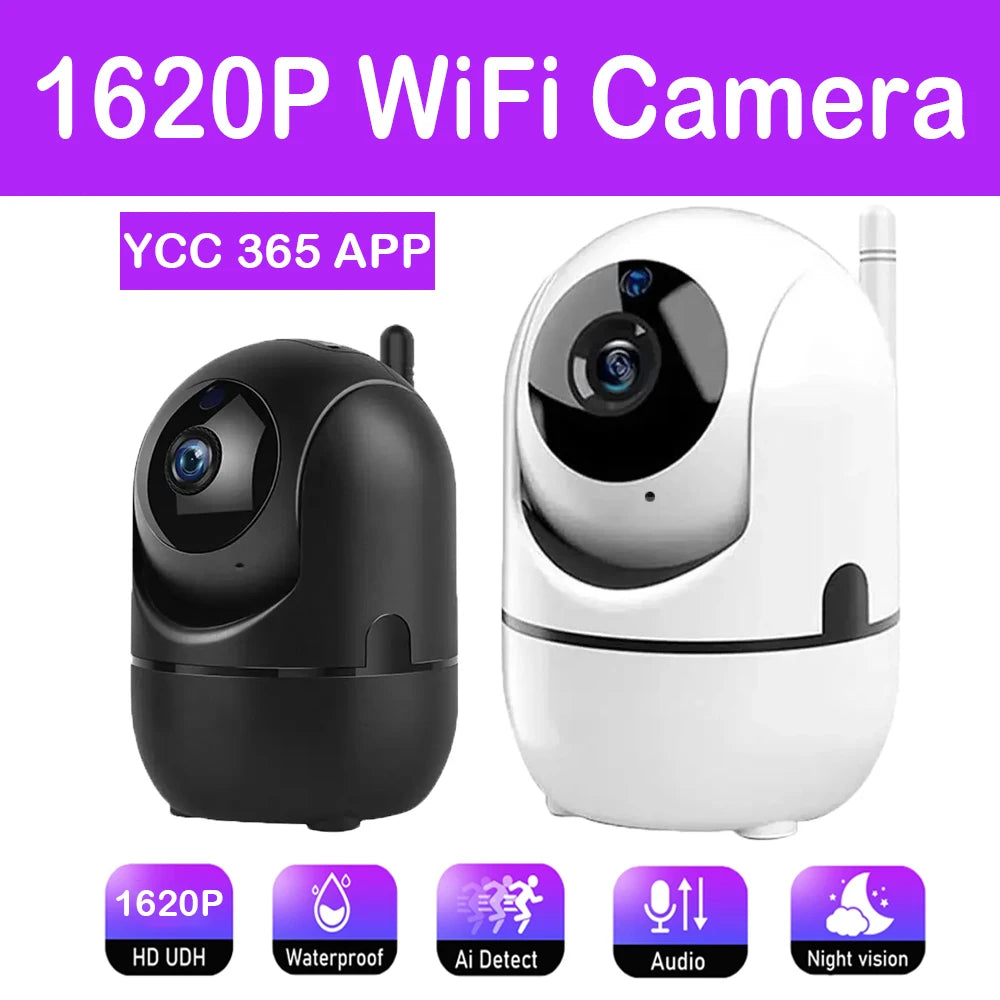 Smart WiFi Security Camera 1620P HD Night Vision & Motion Detection