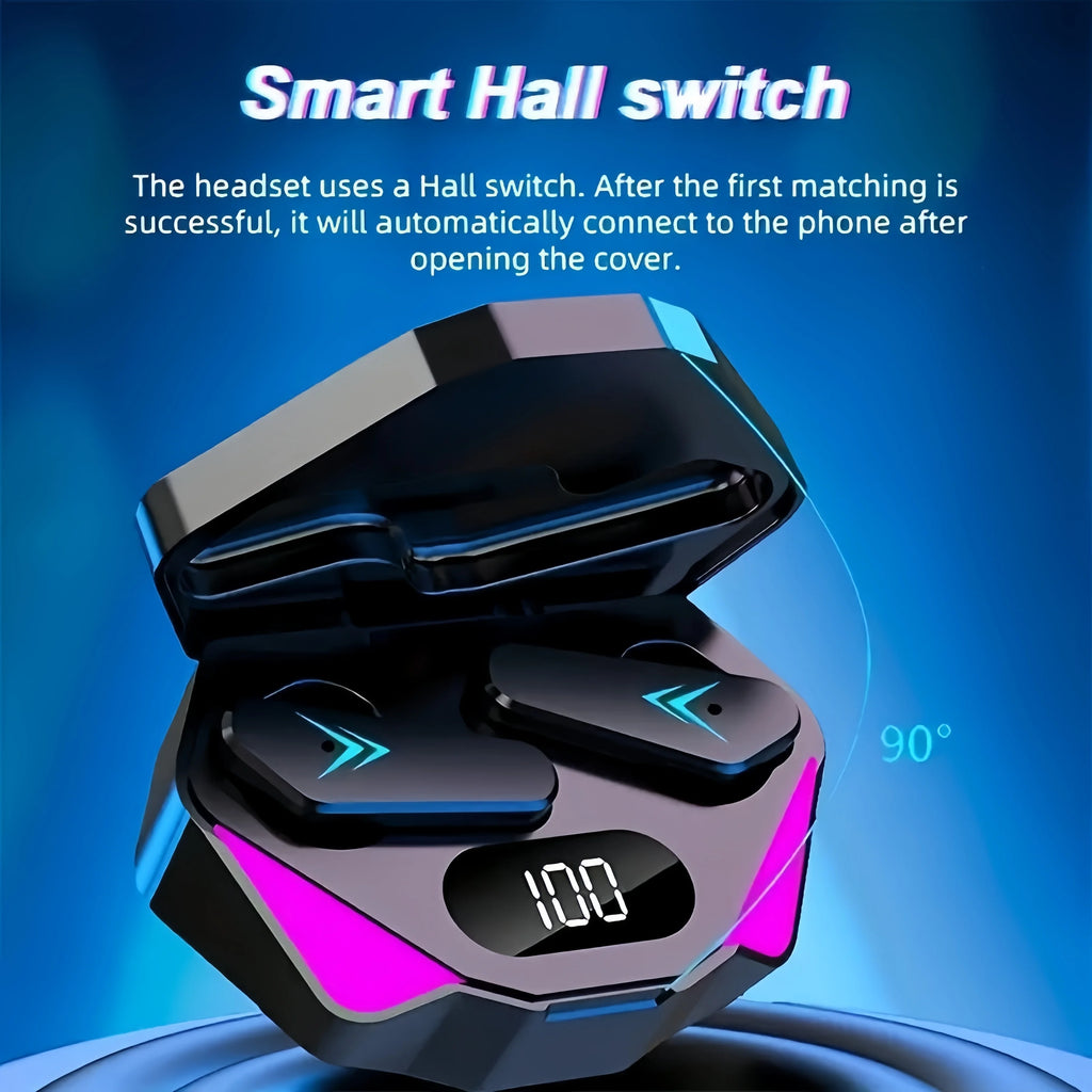 X15 TWS Gaming Wireless Earbuds – LED Display & Low Latency