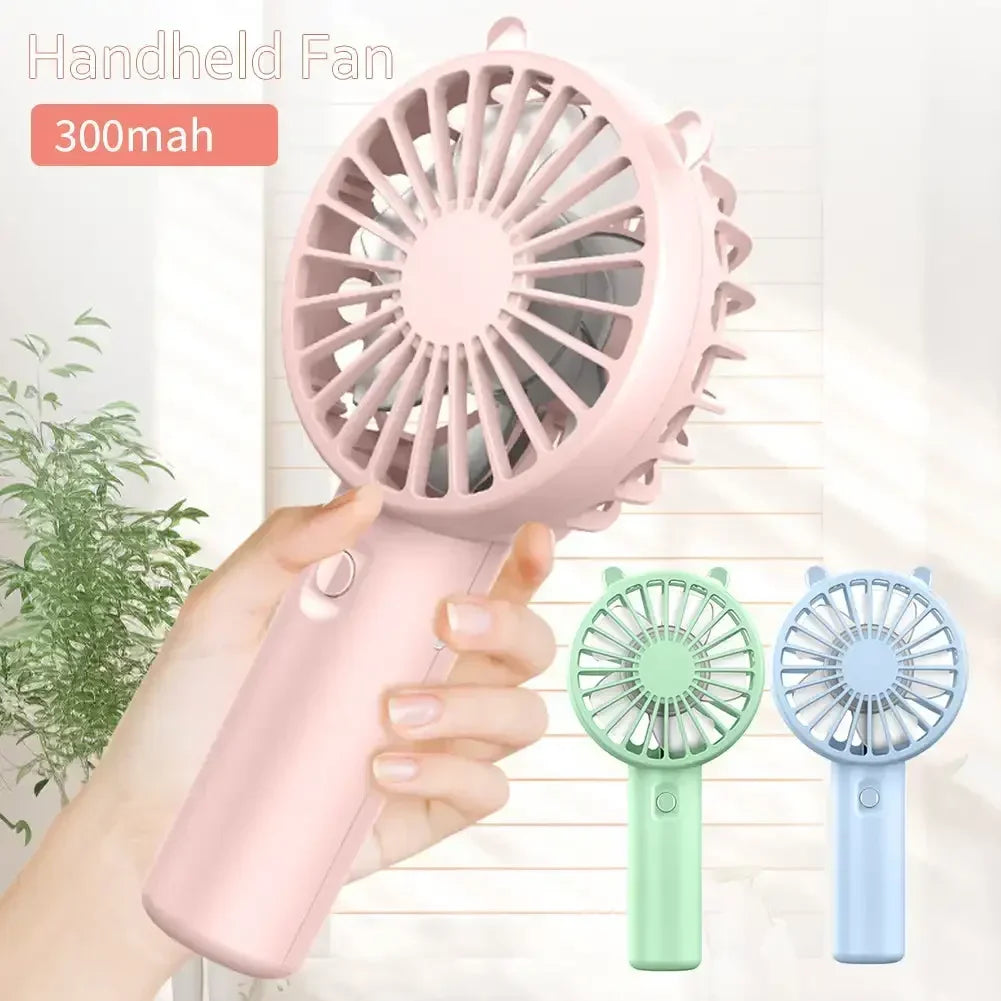 Mini Portable Handheld Fan - USB Rechargeable