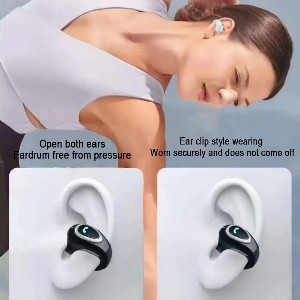Open-Ear Bluetooth Clip-On Earbuds – Wireless Comfort Fit
