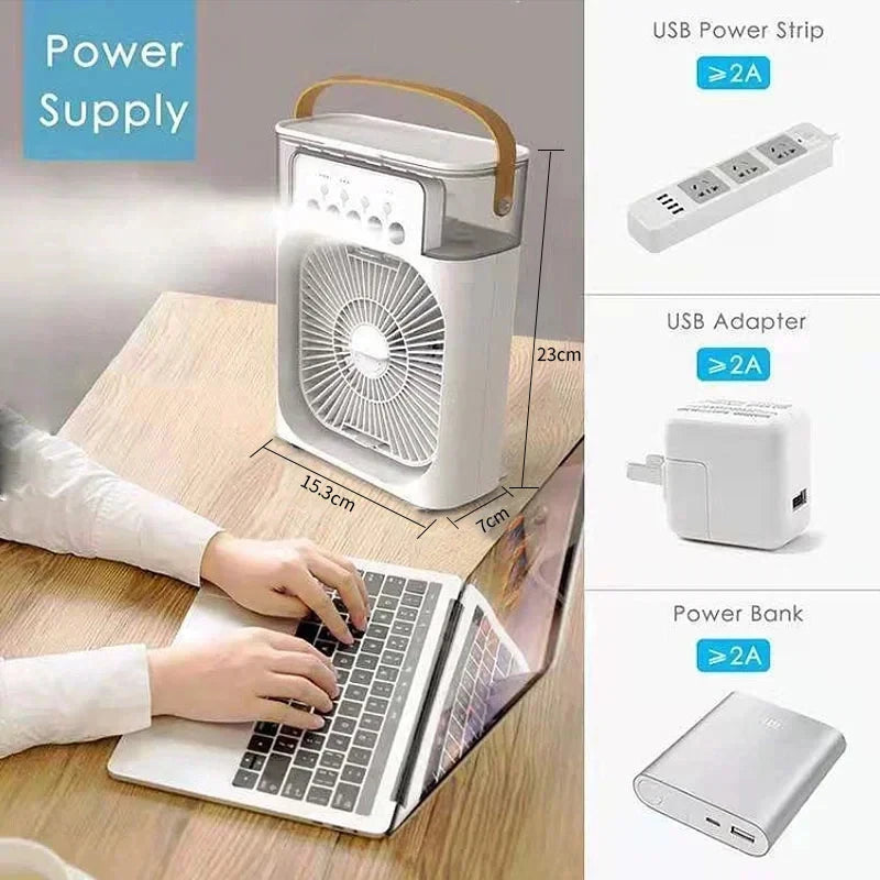 Arctic Breeze 3-in-1 Mini Air Cooler & Humidifier