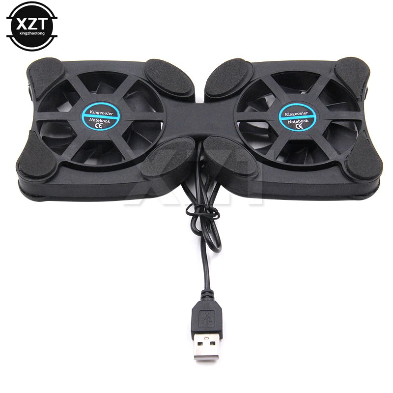 Portable Laptop Cooling Pad with USB Fan – Foldable Adjustable Stand