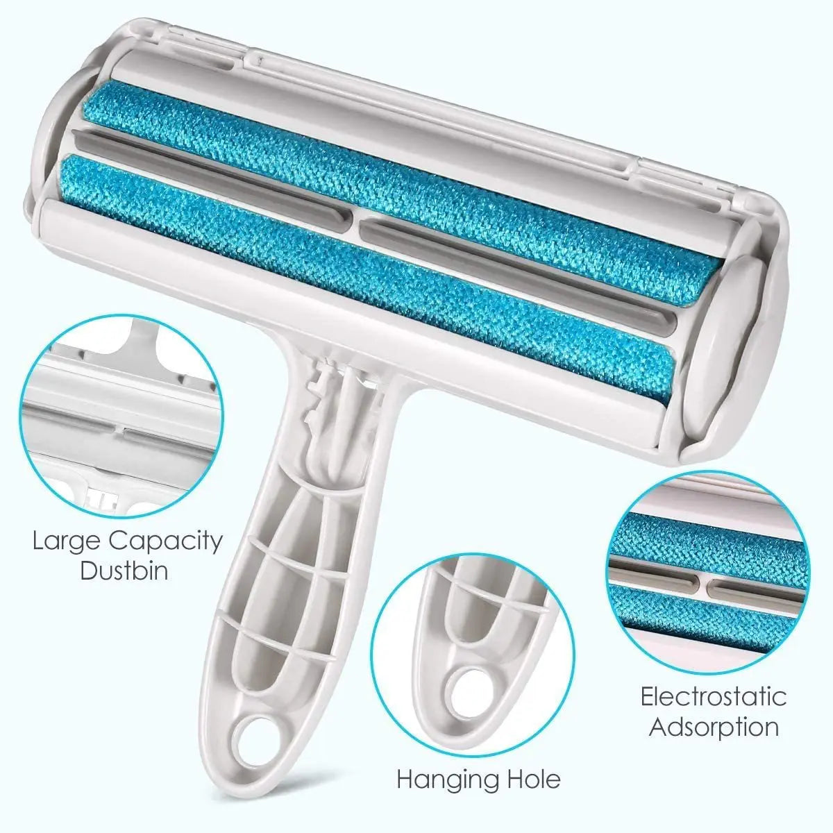 Pet Hair Remover Roller - Removes pet hair quickly from sofas,<clothes,carpets and beds