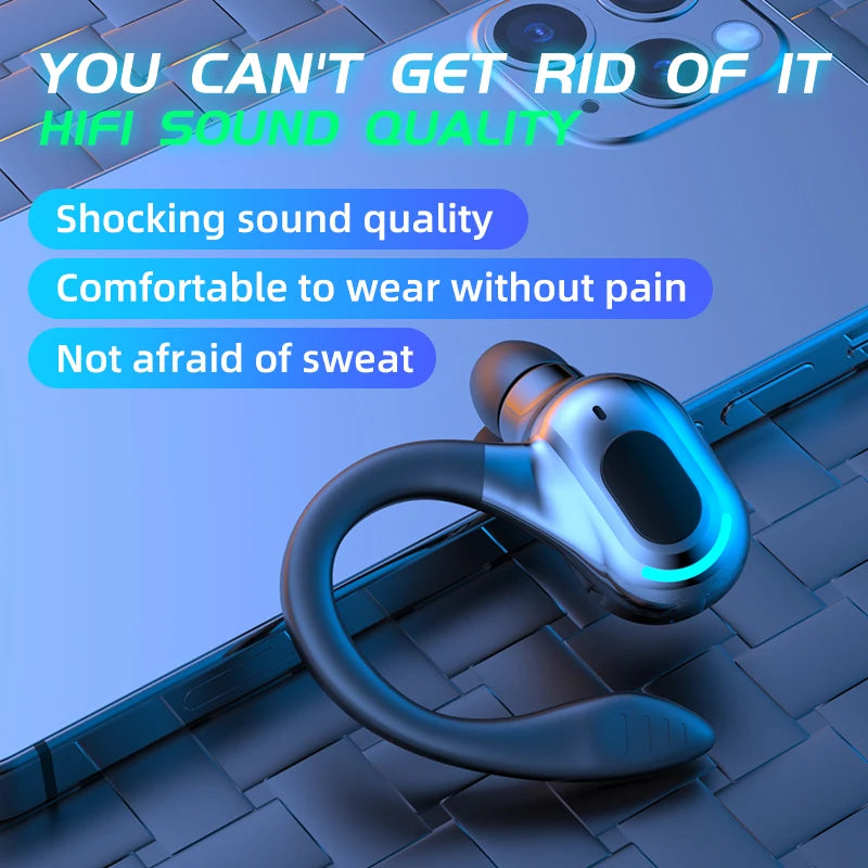 Bluetooth 5.2 Wireless Earbuds – Waterproof Sports Headphones