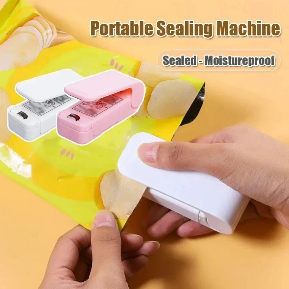 Mini Portable Heat Bag Sealer | USB Rechargeable Food Bag Sealing Machine