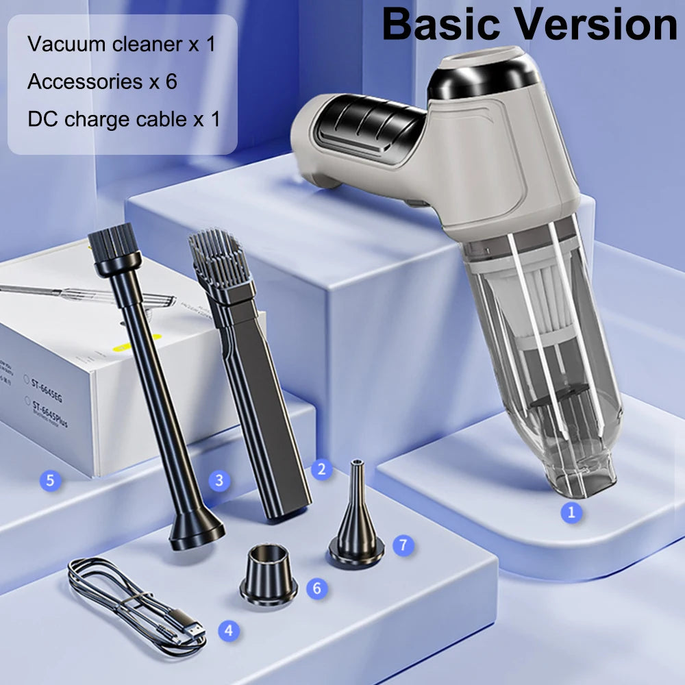 95000PA Wireless Car Vacuum Cleaner – Portable Powerful Handheld Cleaner