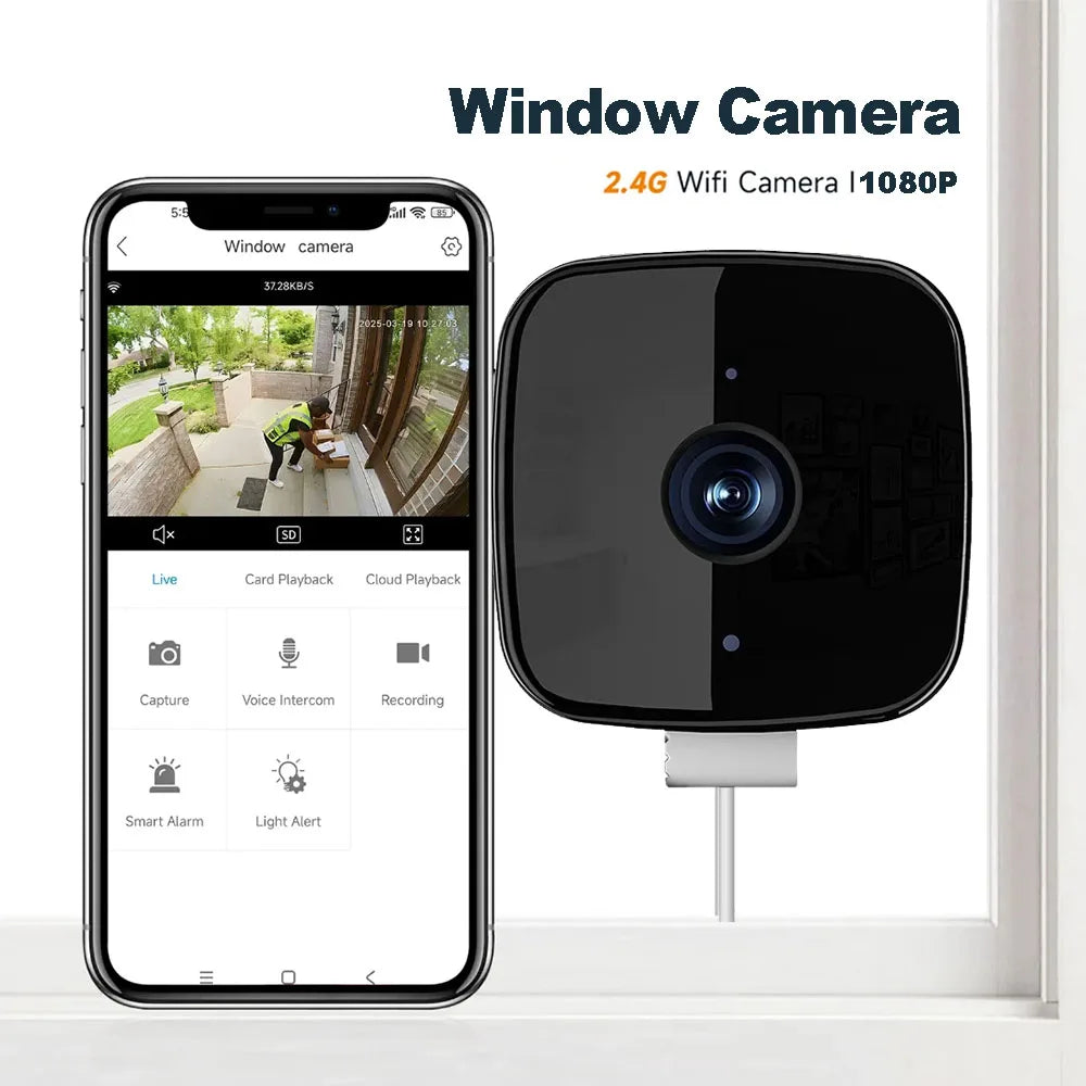 Mini WiFi Security Camera 1080P HD Night Vision Smart Home Monitor