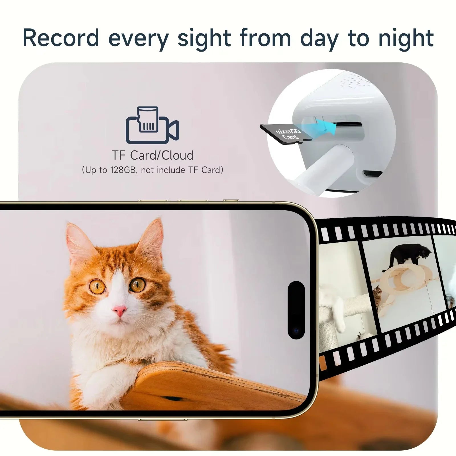 Mini WiFi Security Camera 1080P HD Night Vision Smart Home Monitor